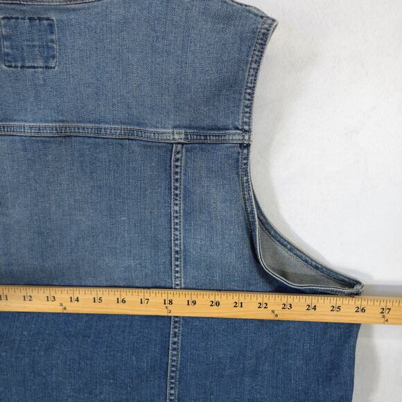 Torrid Women's Blue Denim Vest - Picture 6 of 10